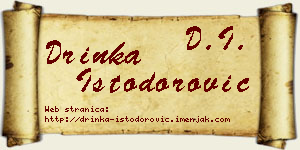 Drinka Istodorović vizit kartica